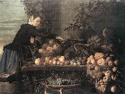 HEUSSEN, Claes van Fruit and Vegetable Seller Sweden oil painting reproduction
